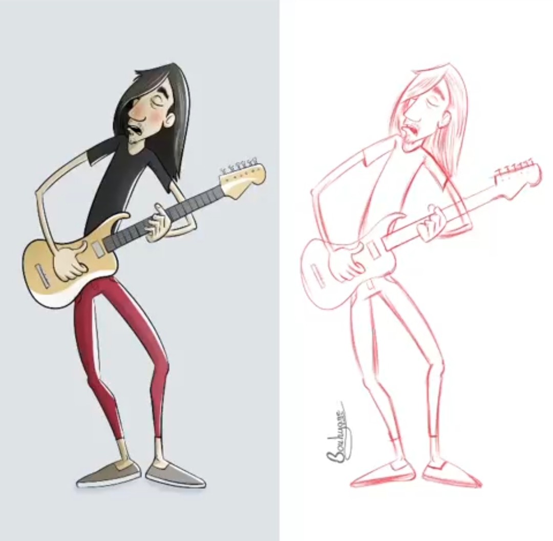 Character Design — Guitariste