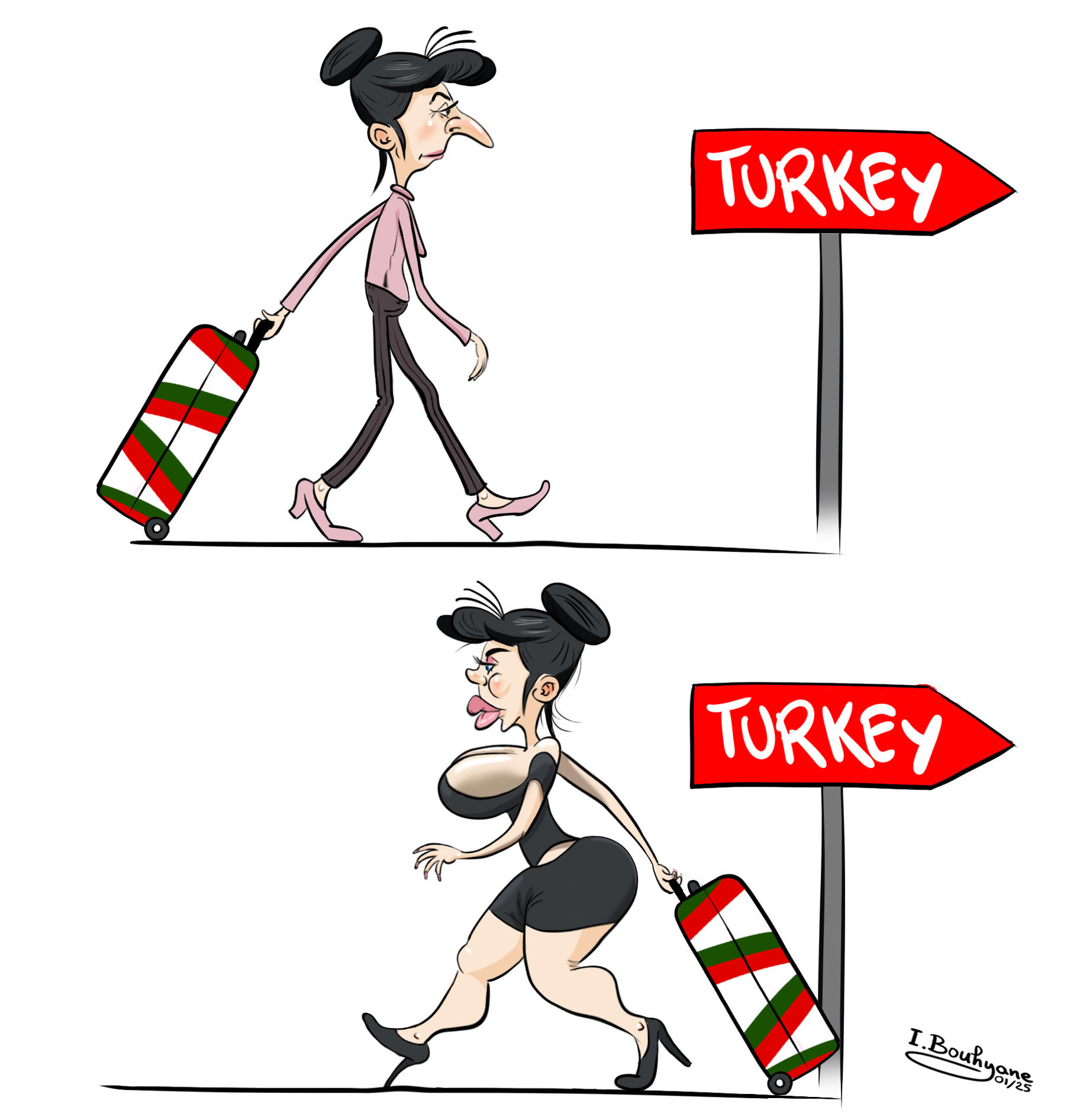 Dessin de Presse — Tourisme Esthétique
